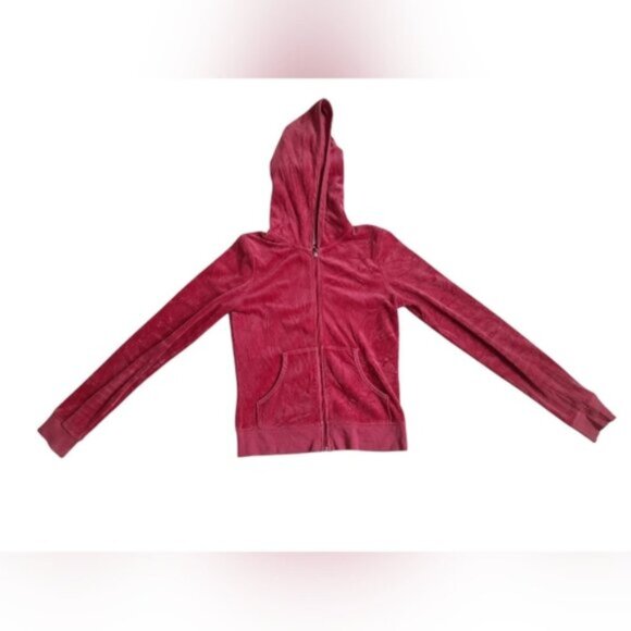 Juicy Couture Velour Terry Y2K Vintage Hoodie - Picture 4 of 12